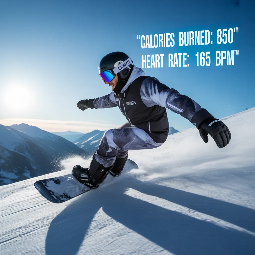 how many calories do you burn snowboarding