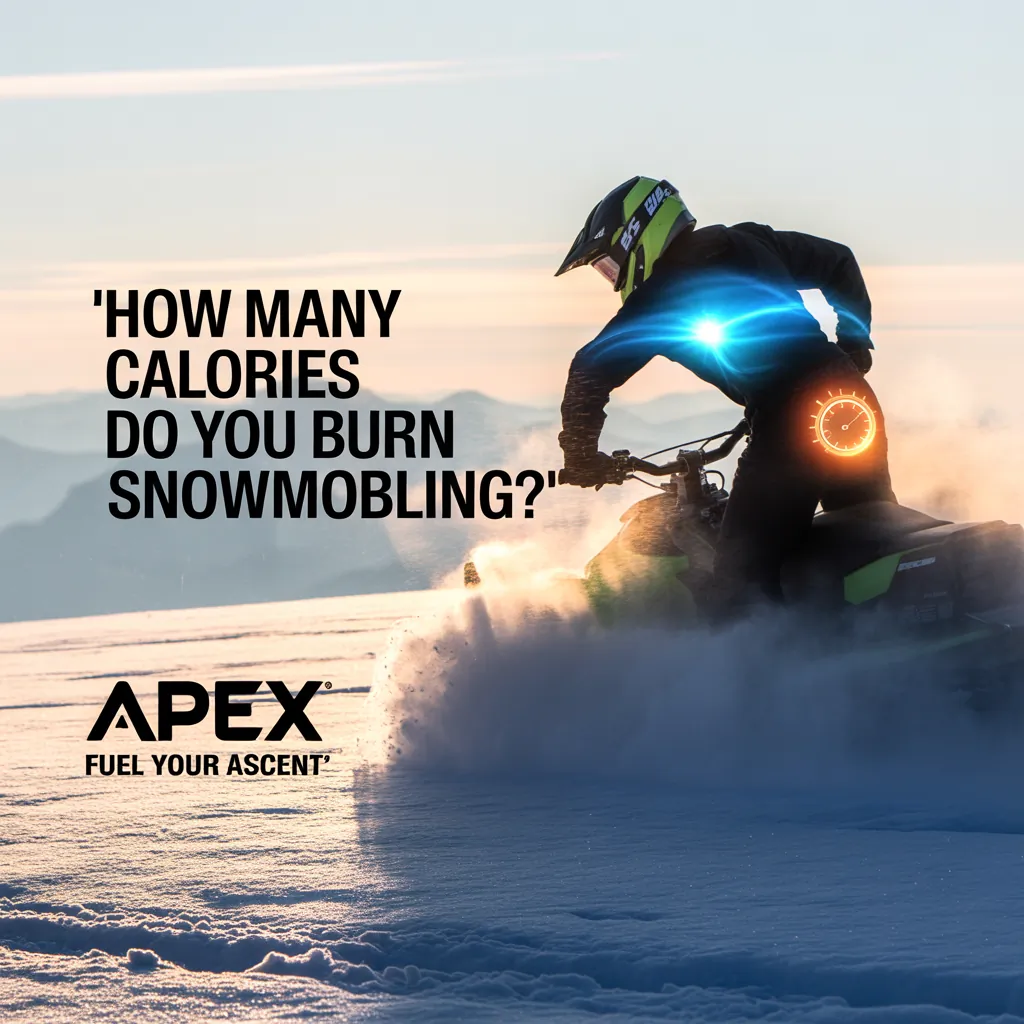 how many calories do you burn snowmobiling