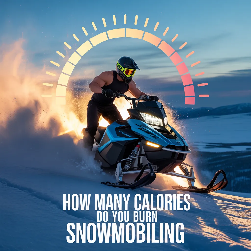 how many calories do you burn snowmobiling