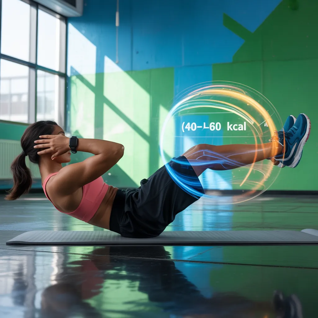 how many calories does 100 crunches burn