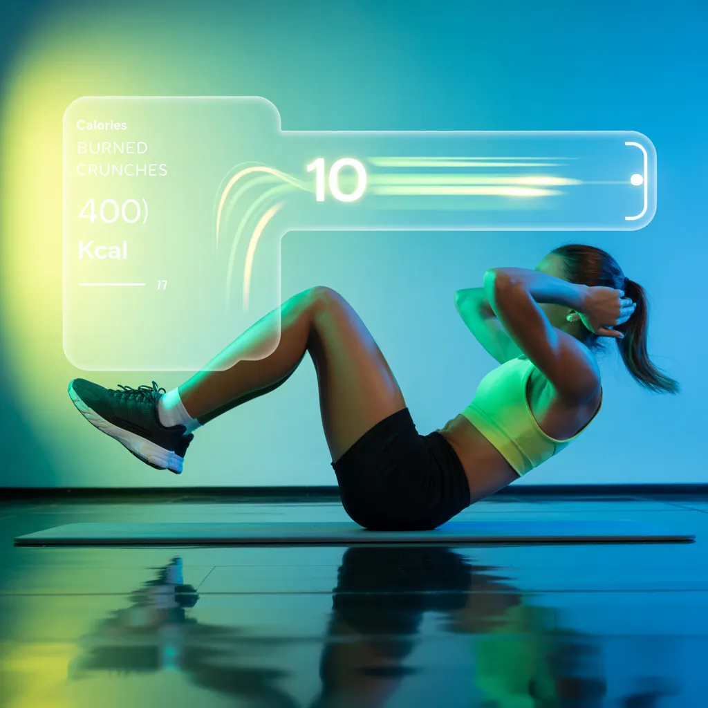 how many calories does 100 crunches burn