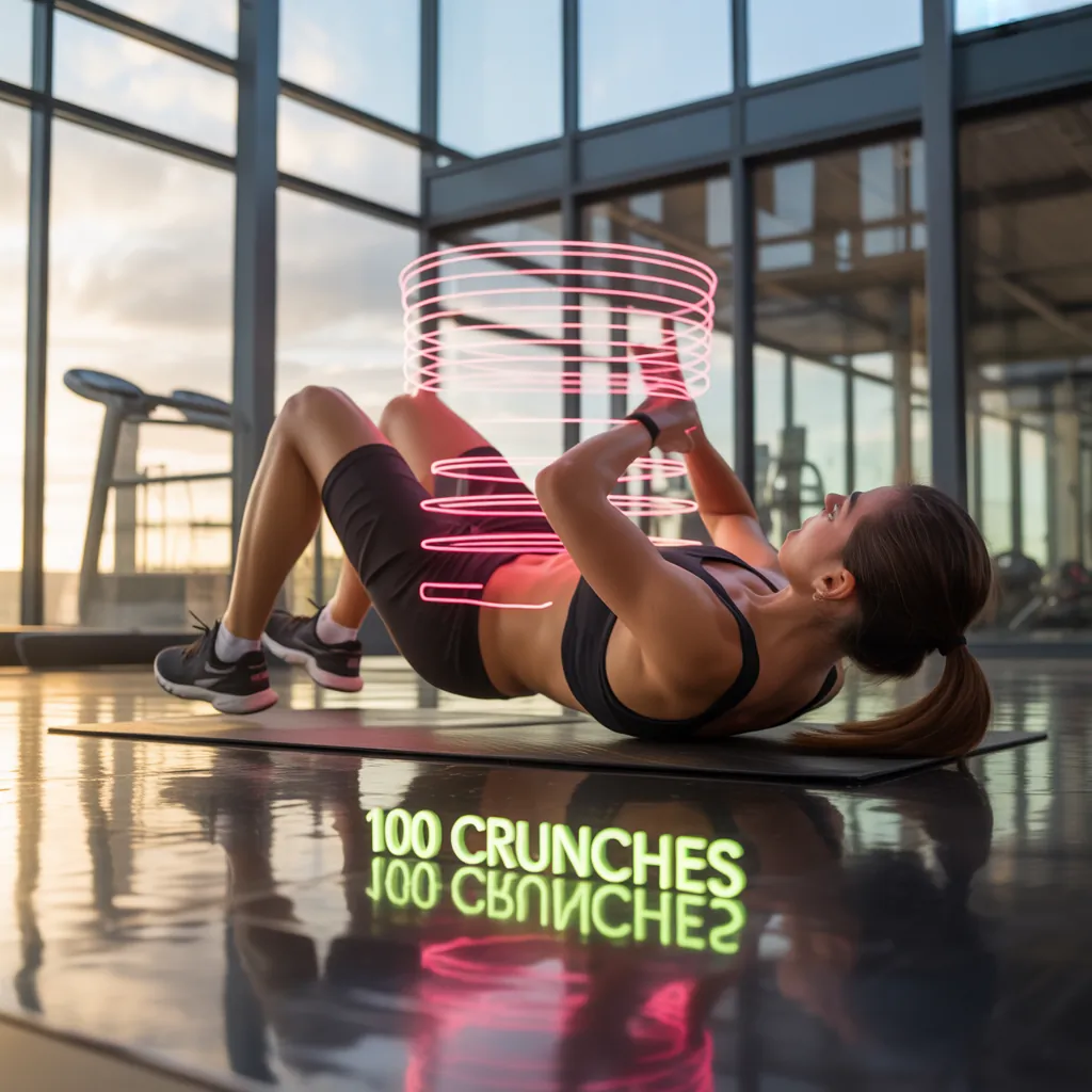 how many calories does 100 crunches burn