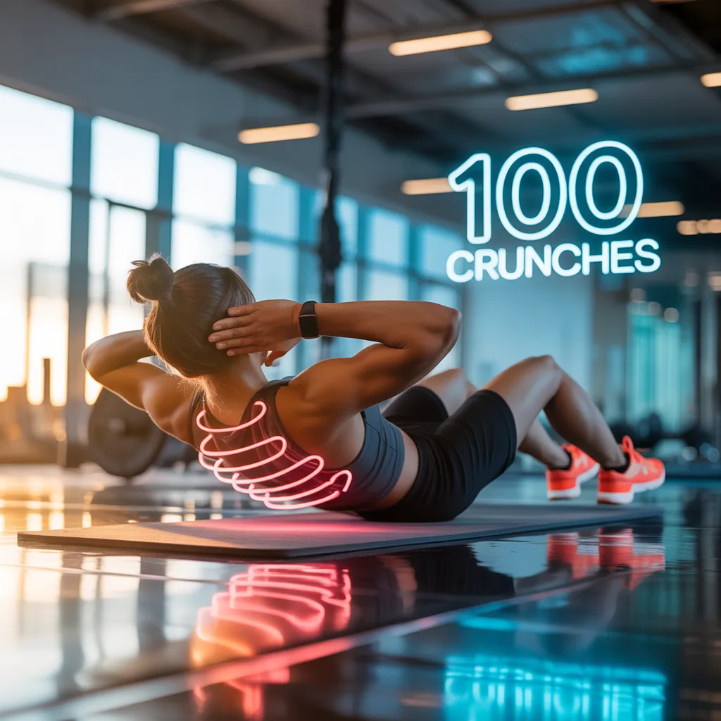 how many calories does 100 crunches burn