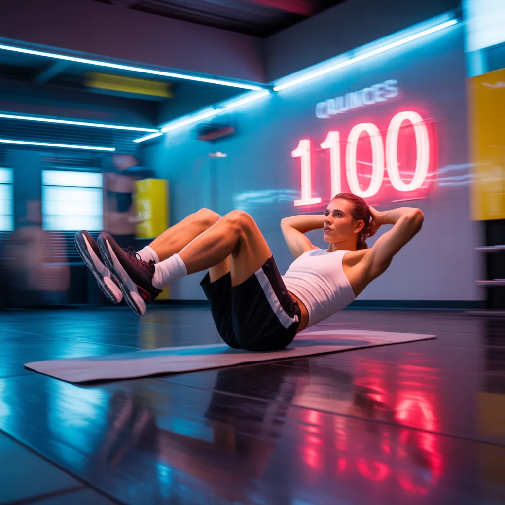 how many calories does 100 crunches burn