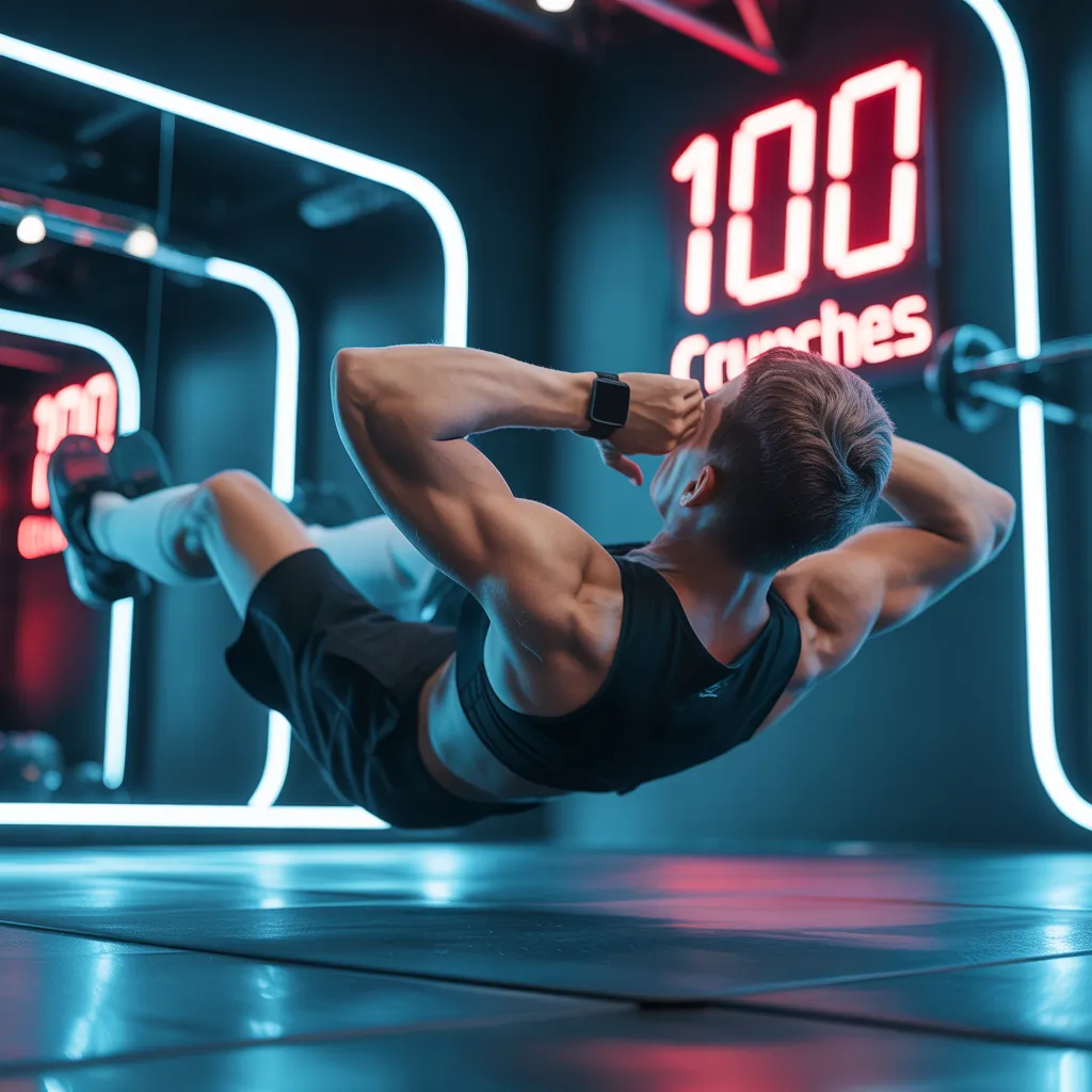 how many calories does 100 crunches burn