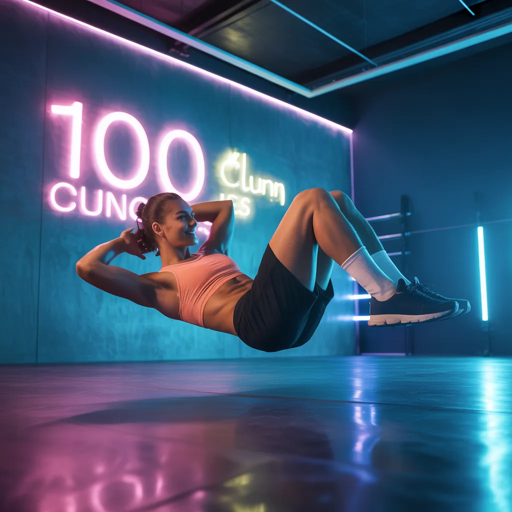 how many calories does 100 crunches burn