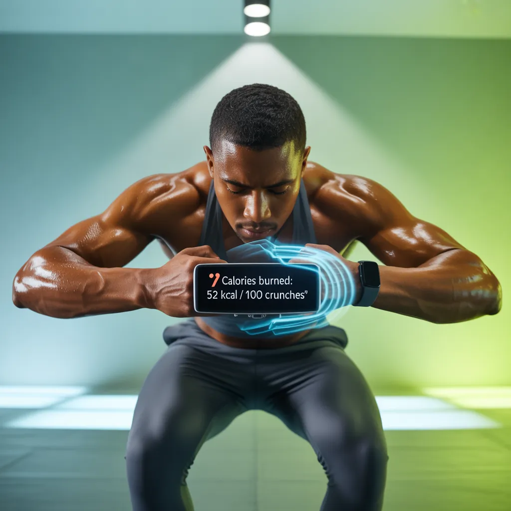 how many calories does 100 crunches burn