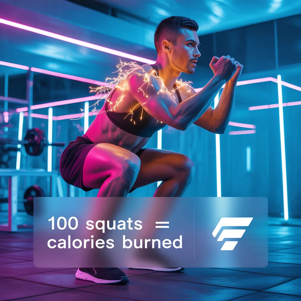 how many calories does 100 squats burn