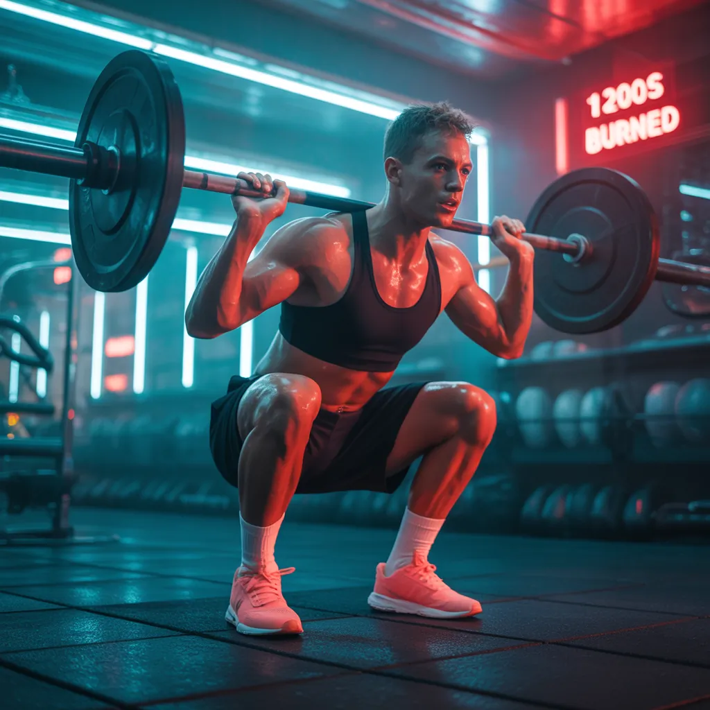how many calories does 100 squats burn