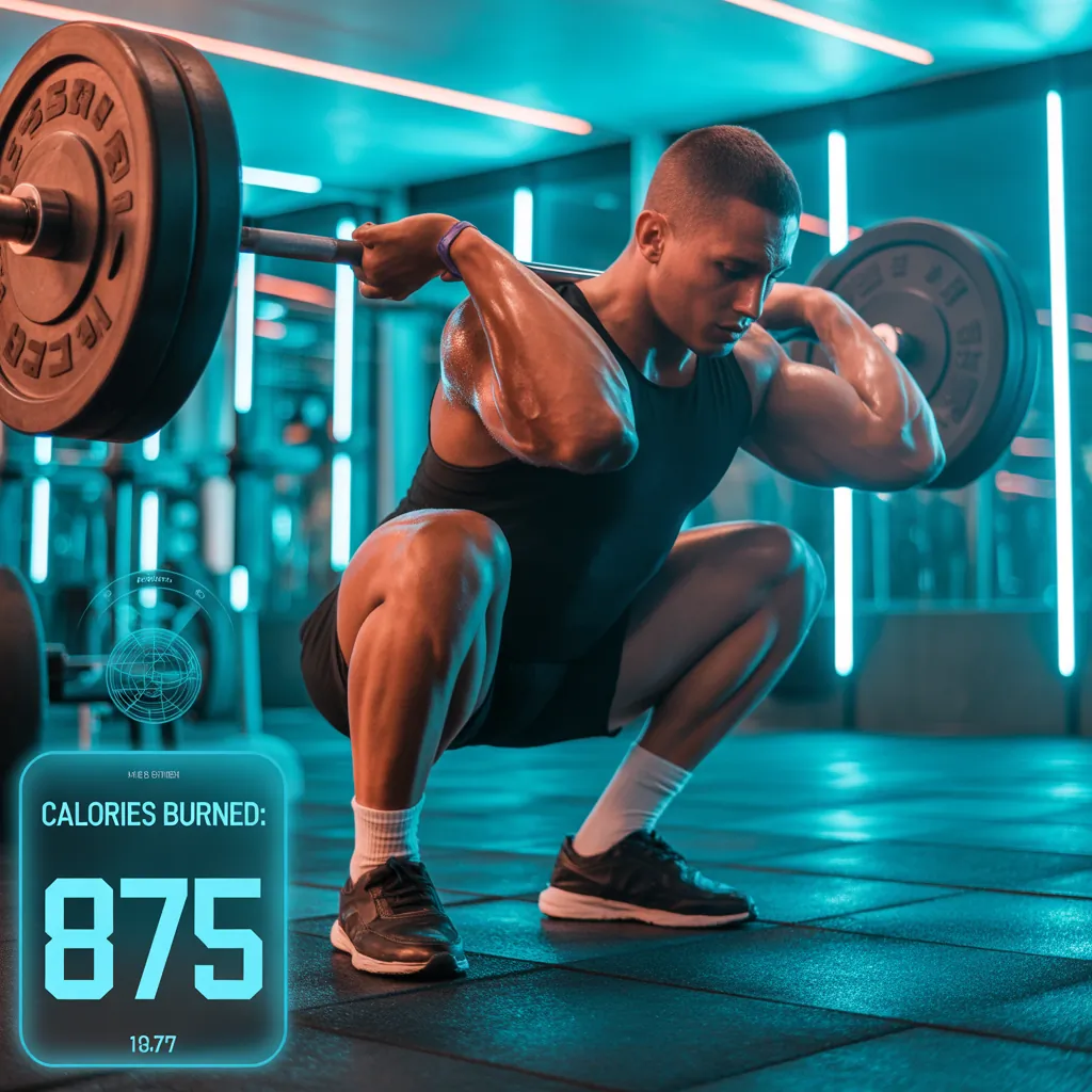 how many calories does 100 squats burn