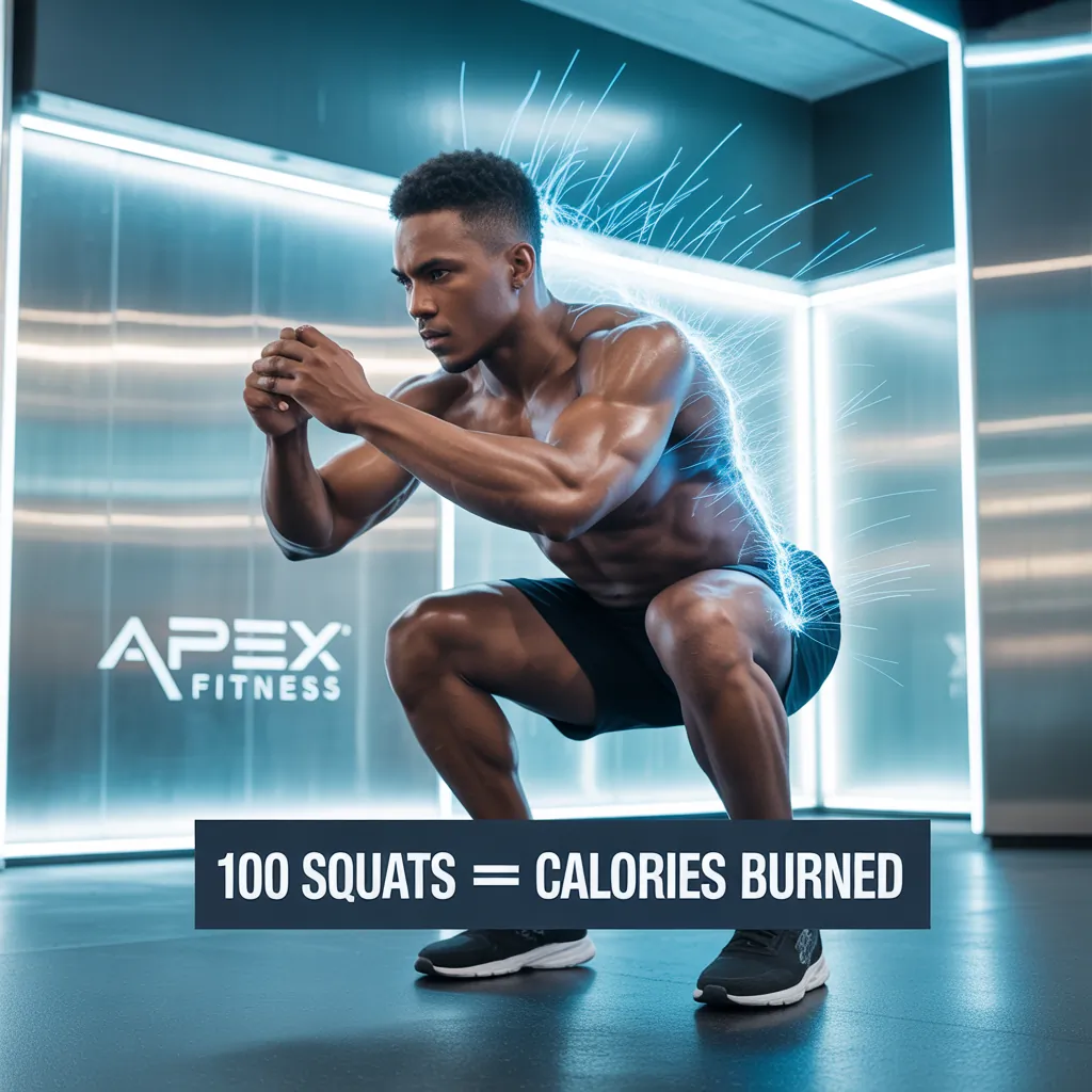 how many calories does 100 squats burn