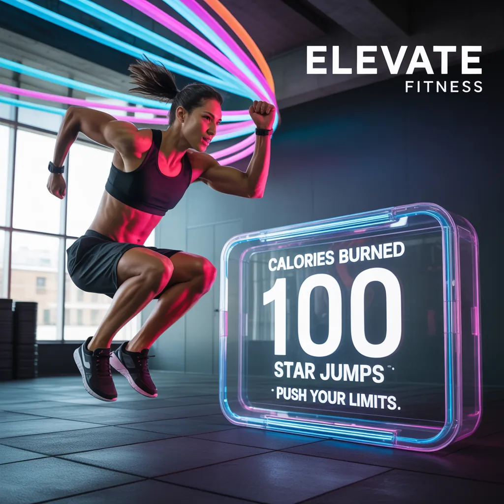 how many calories does 100 star jumps burn