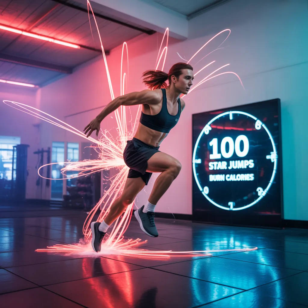 how many calories does 100 star jumps burn