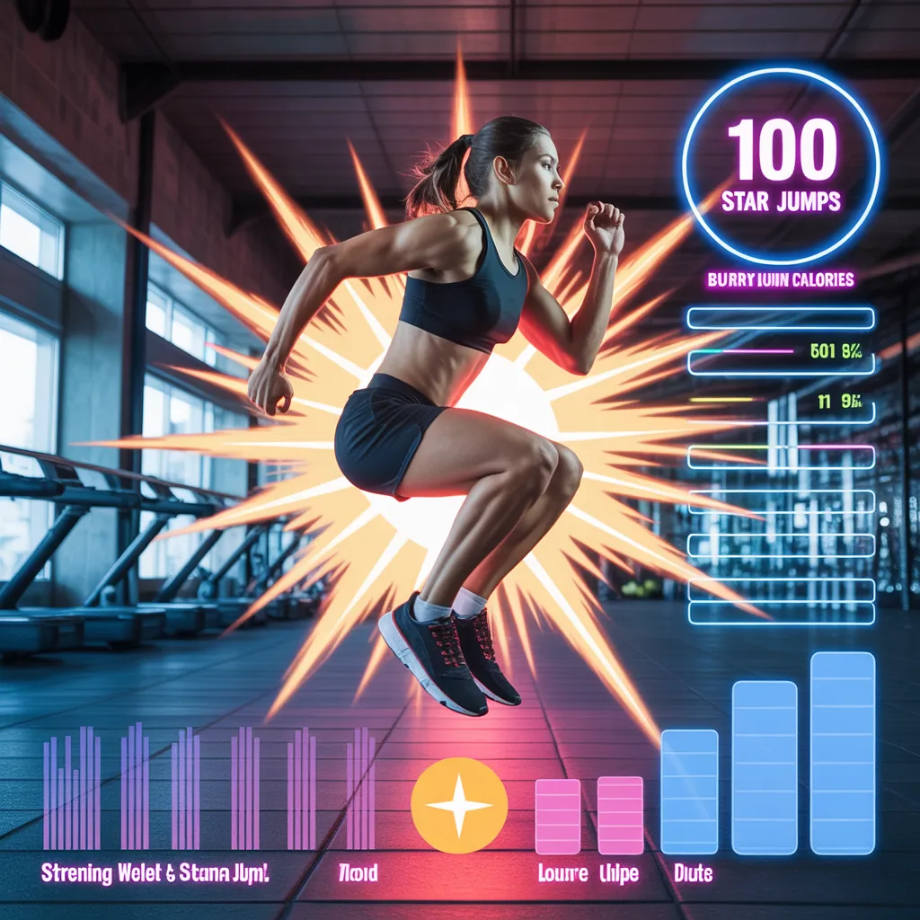 how many calories does 100 star jumps burn