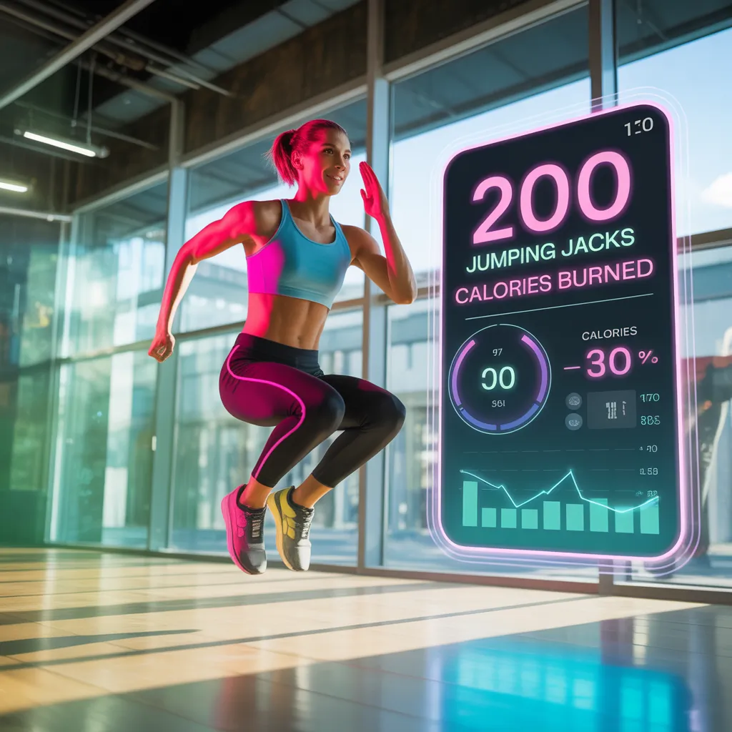 how many calories does 200 jumping jacks burn