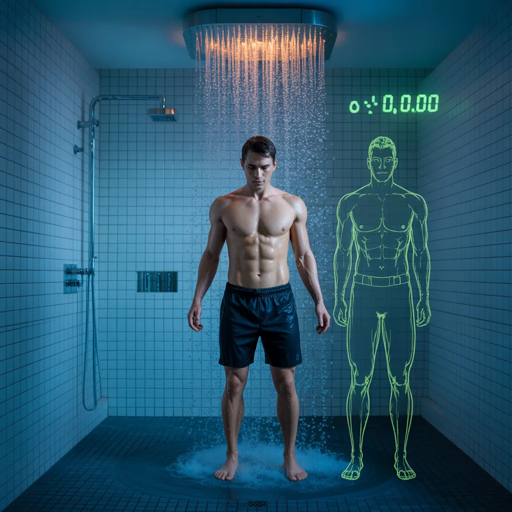 how many calories does a 10 minute cold shower burn