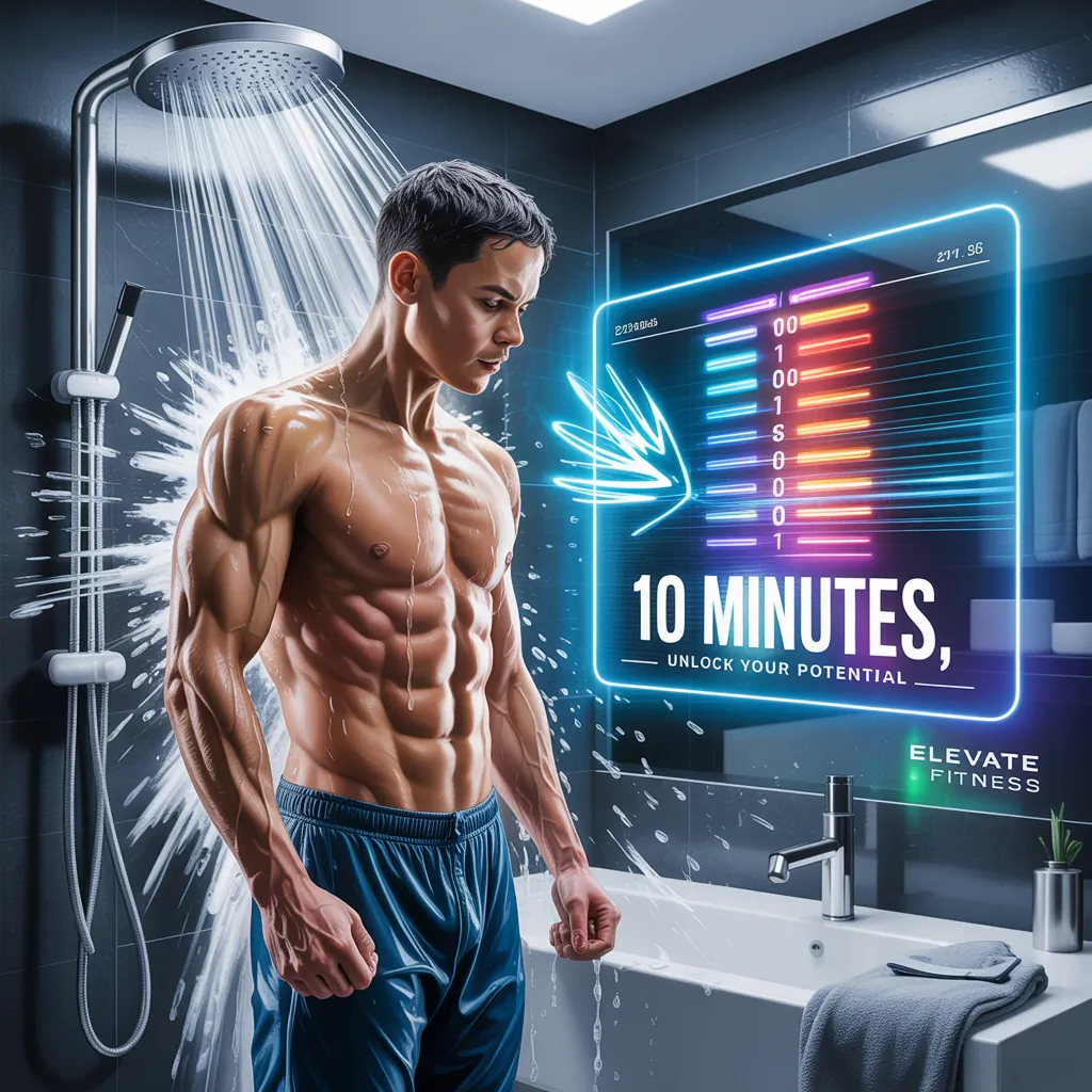 how many calories does a 10 minute cold shower burn