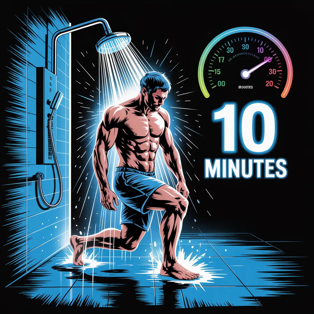 how many calories does a 10 minute cold shower burn