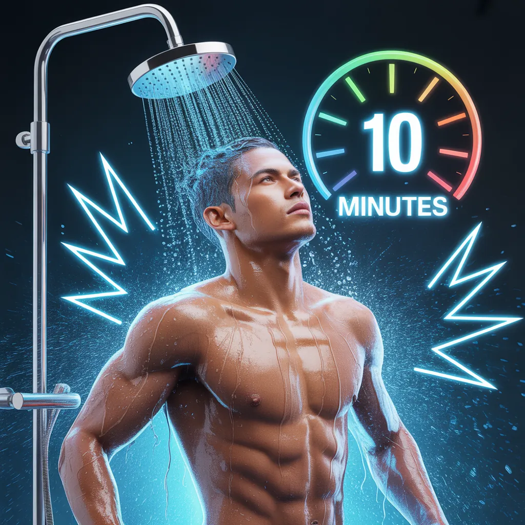 how many calories does a 10 minute cold shower burn