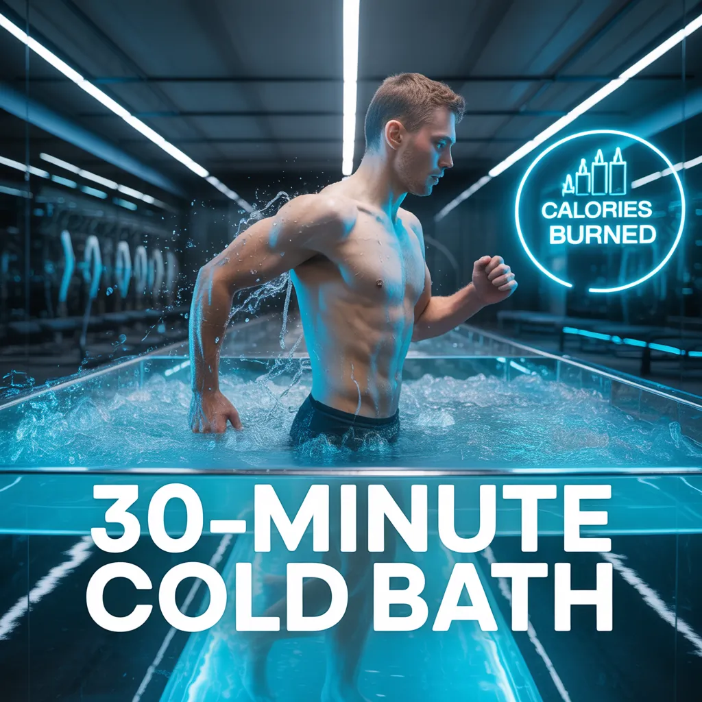 how many calories does a 30 minute cold bath burn