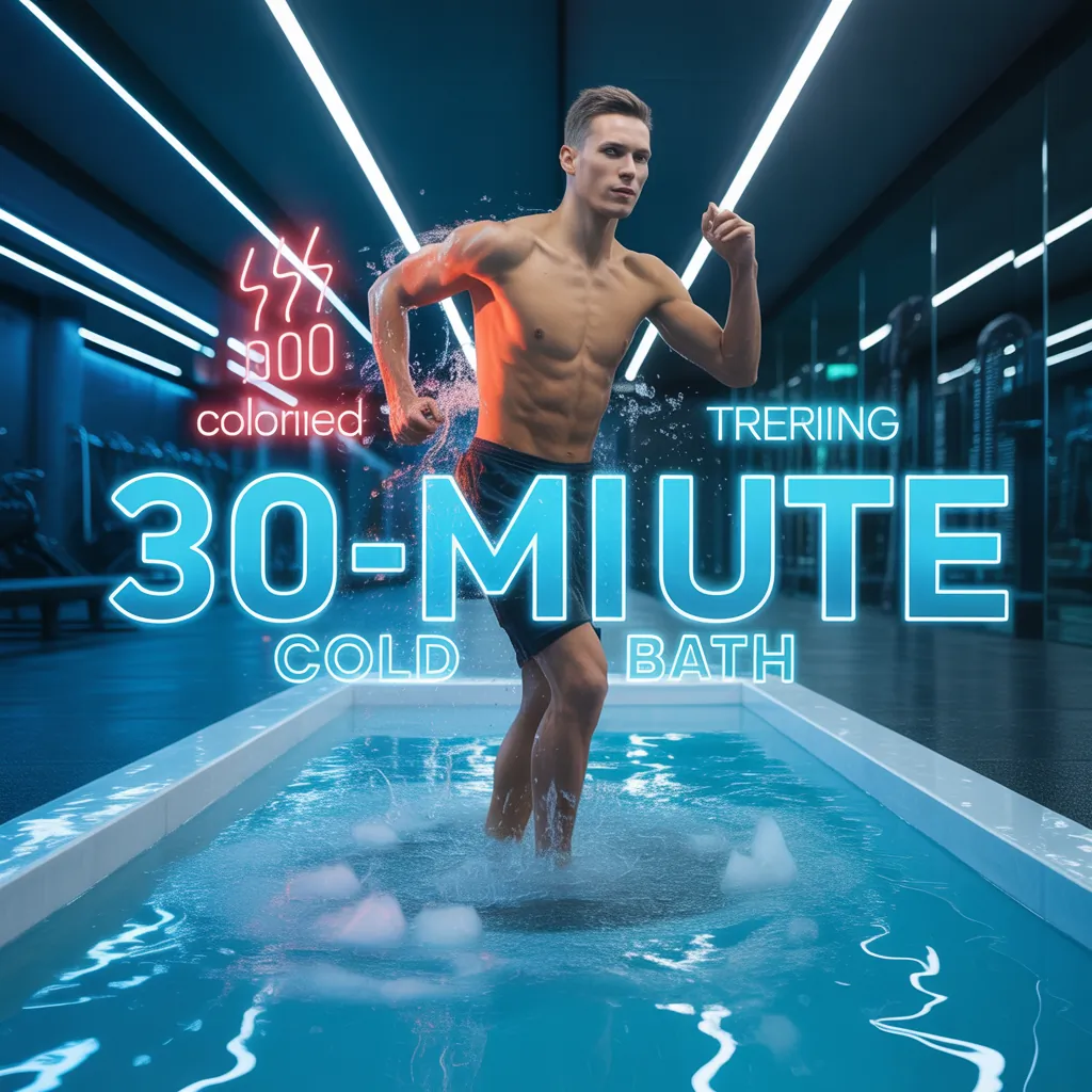 how many calories does a 30 minute cold bath burn