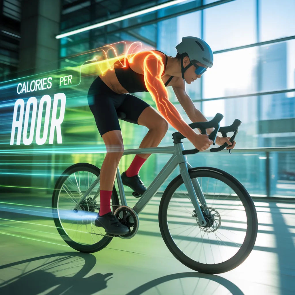 how many calories does an hour bike ride burn