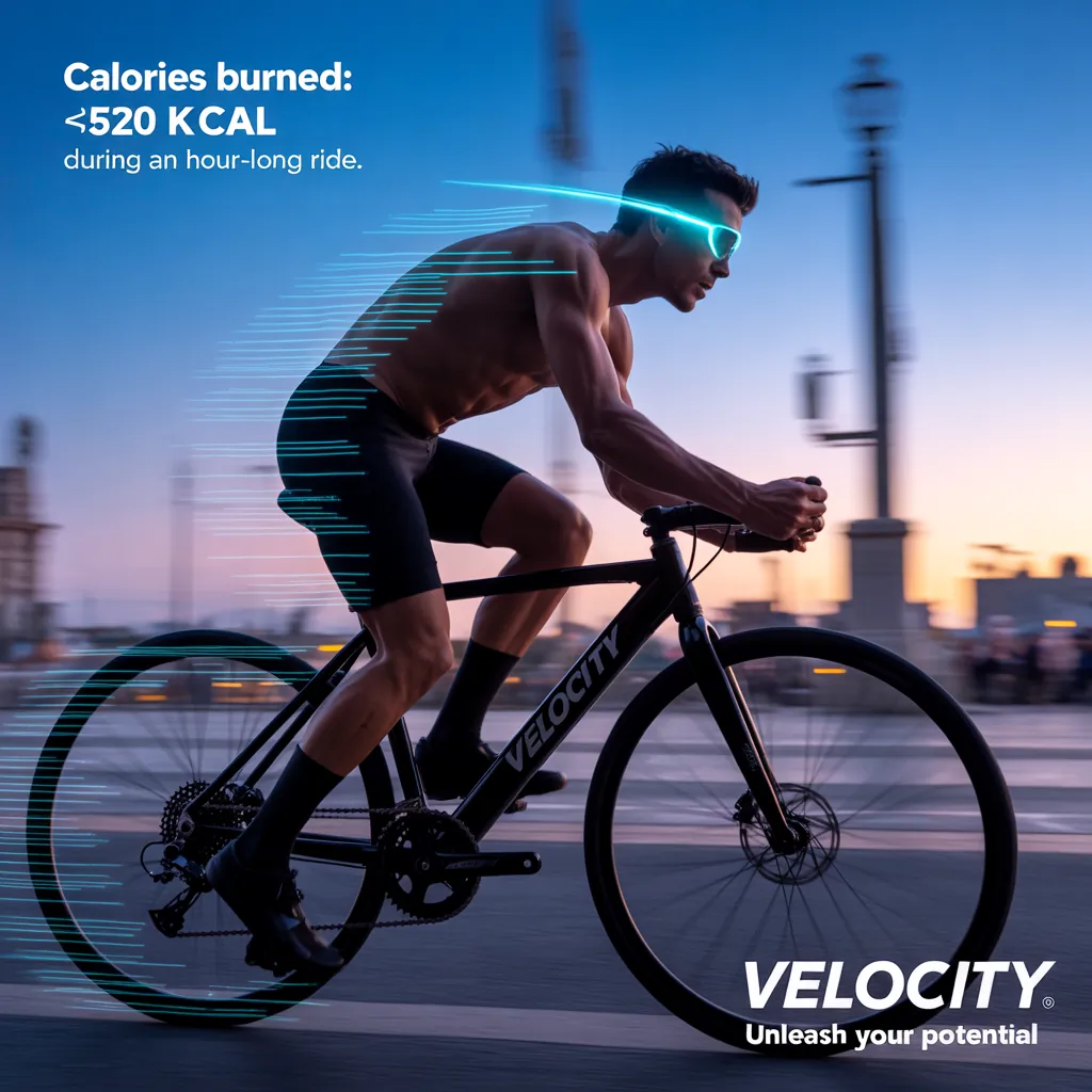how many calories does an hour bike ride burn