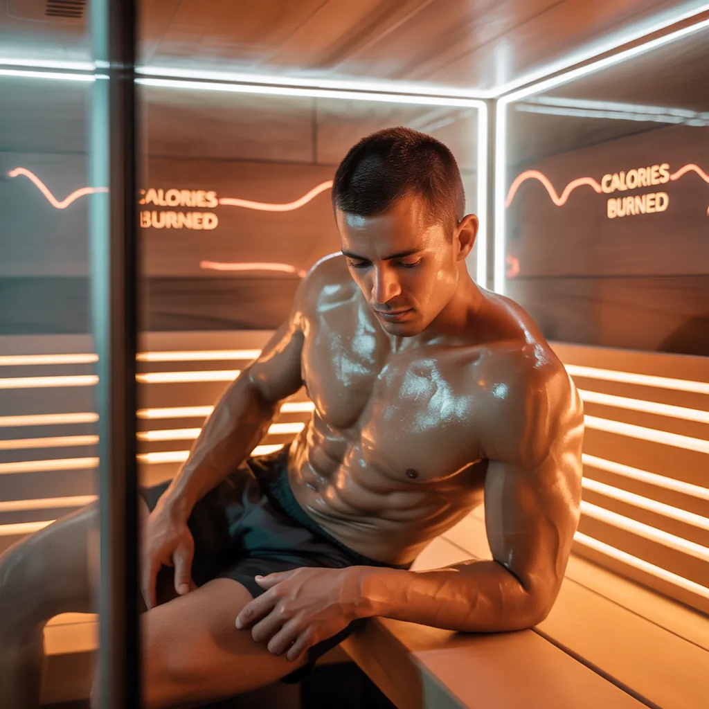 how many calories does an infrared sauna burn