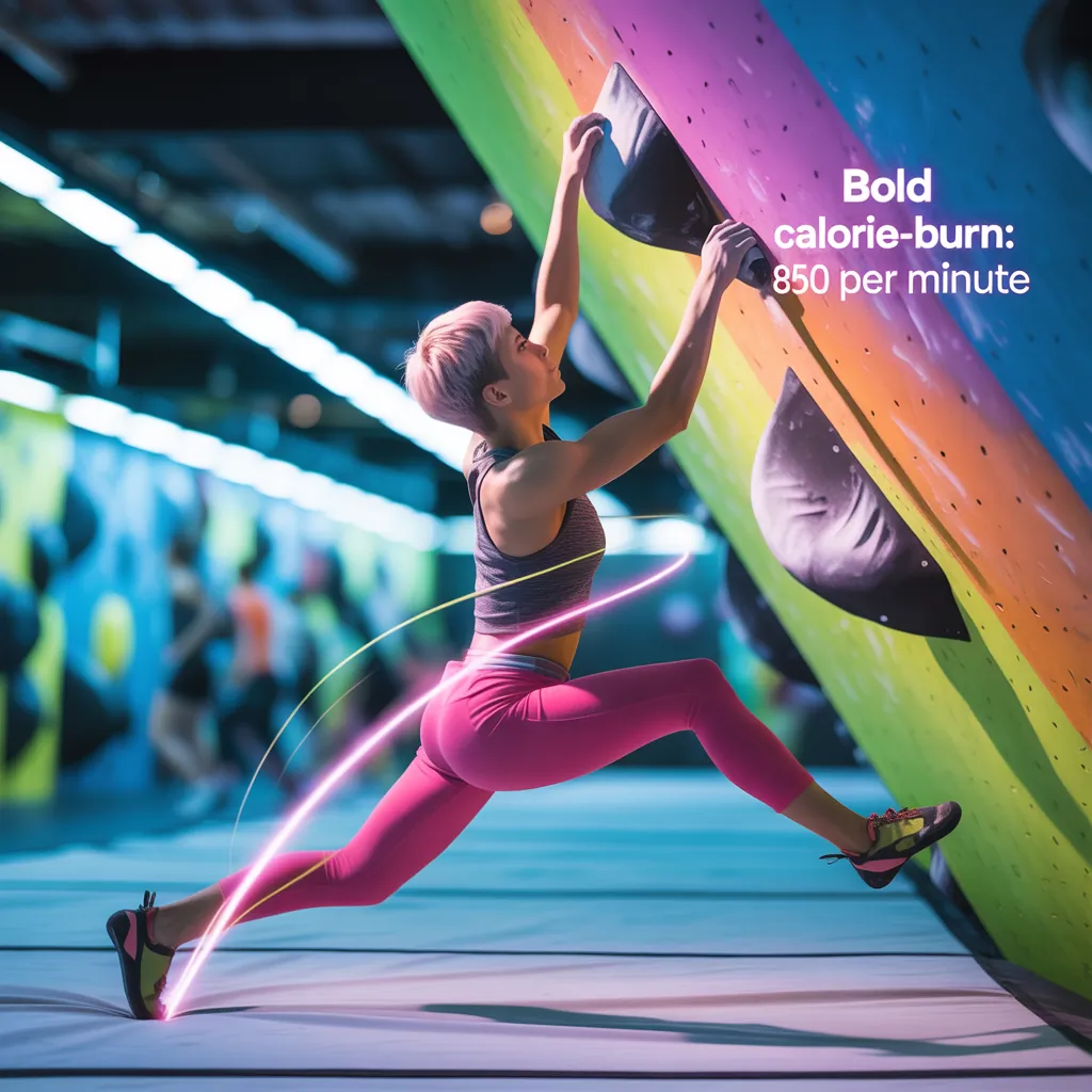 how many calories does bouldering burn