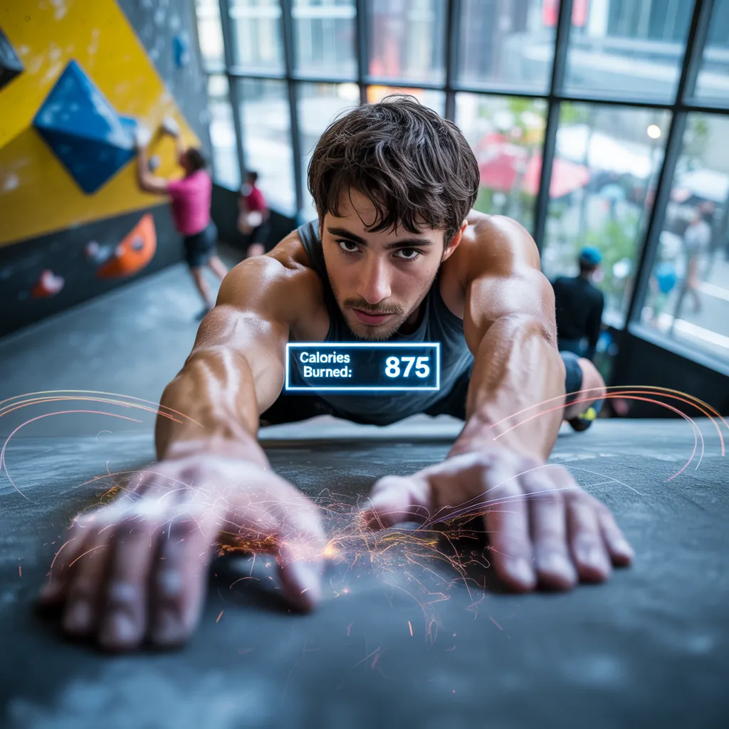 how many calories does bouldering burn