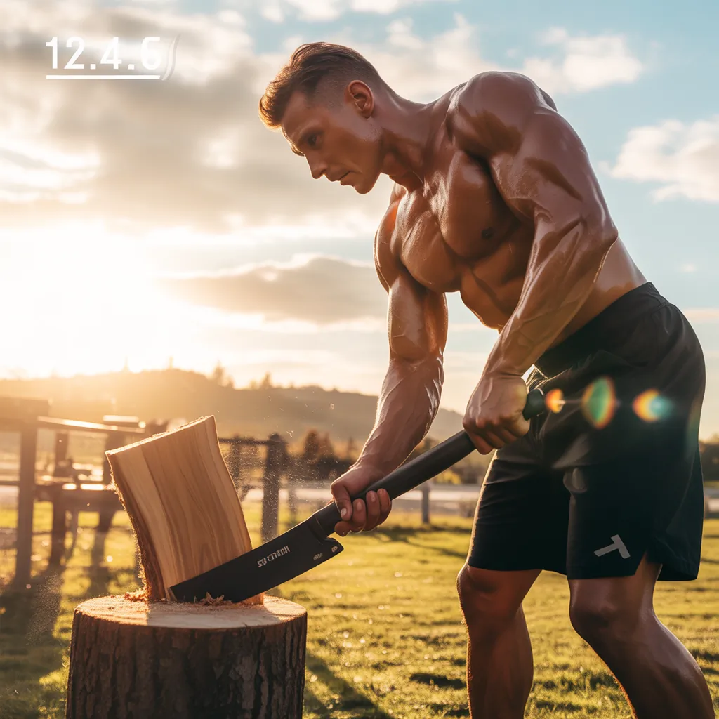 how many calories does chopping wood burn