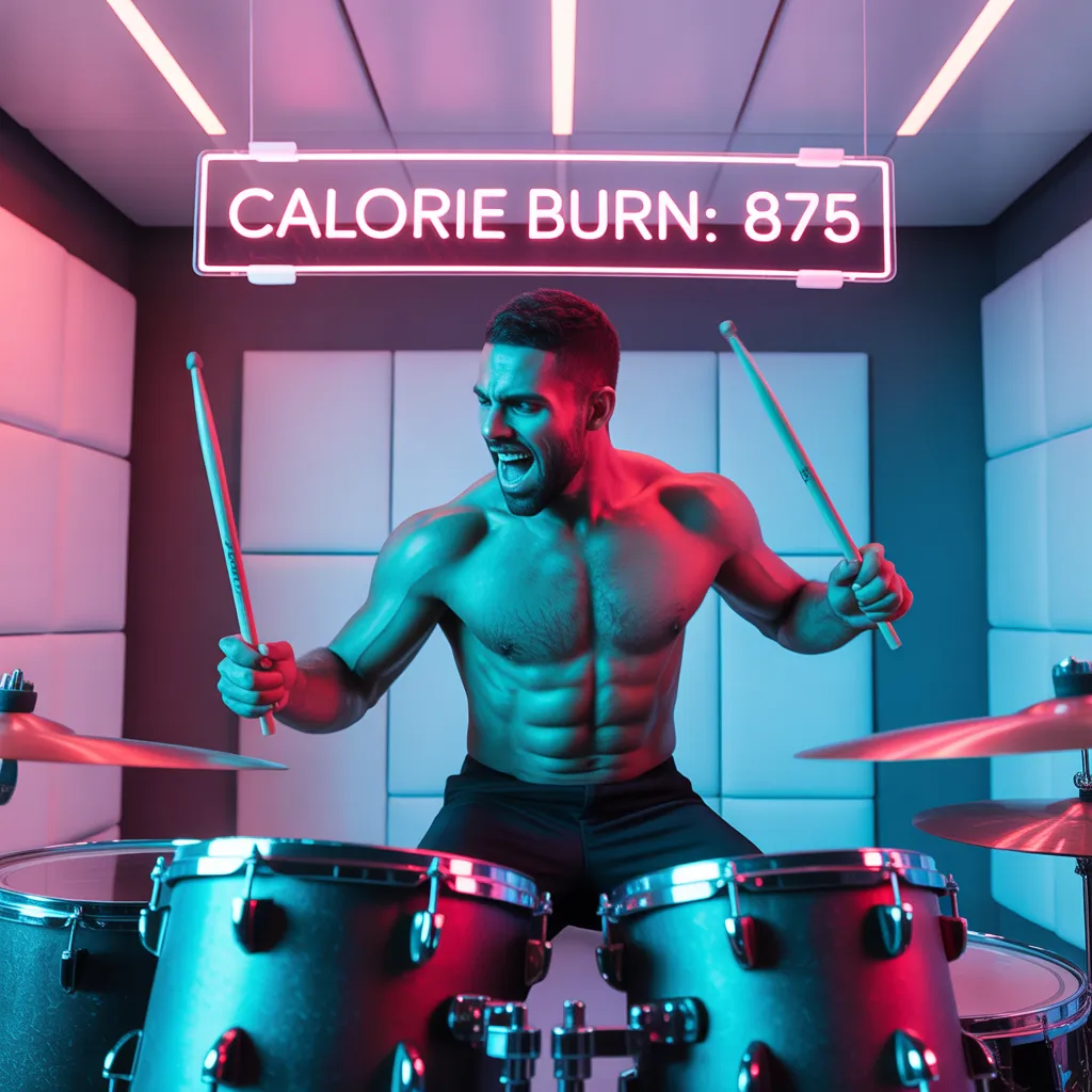 how many calories does drumming burn