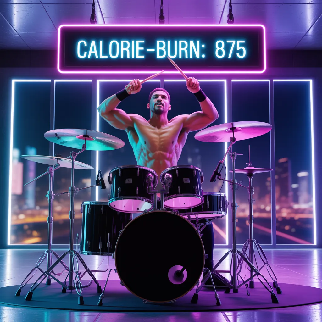 how many calories does drumming burn