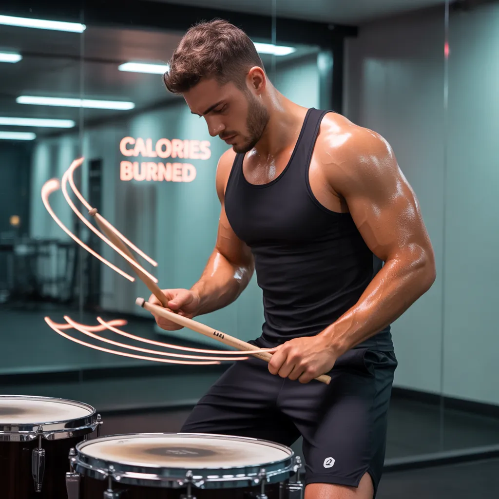 how many calories does drumming burn