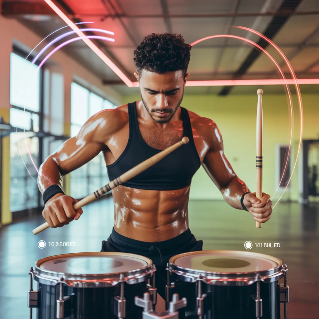 how many calories does drumming burn
