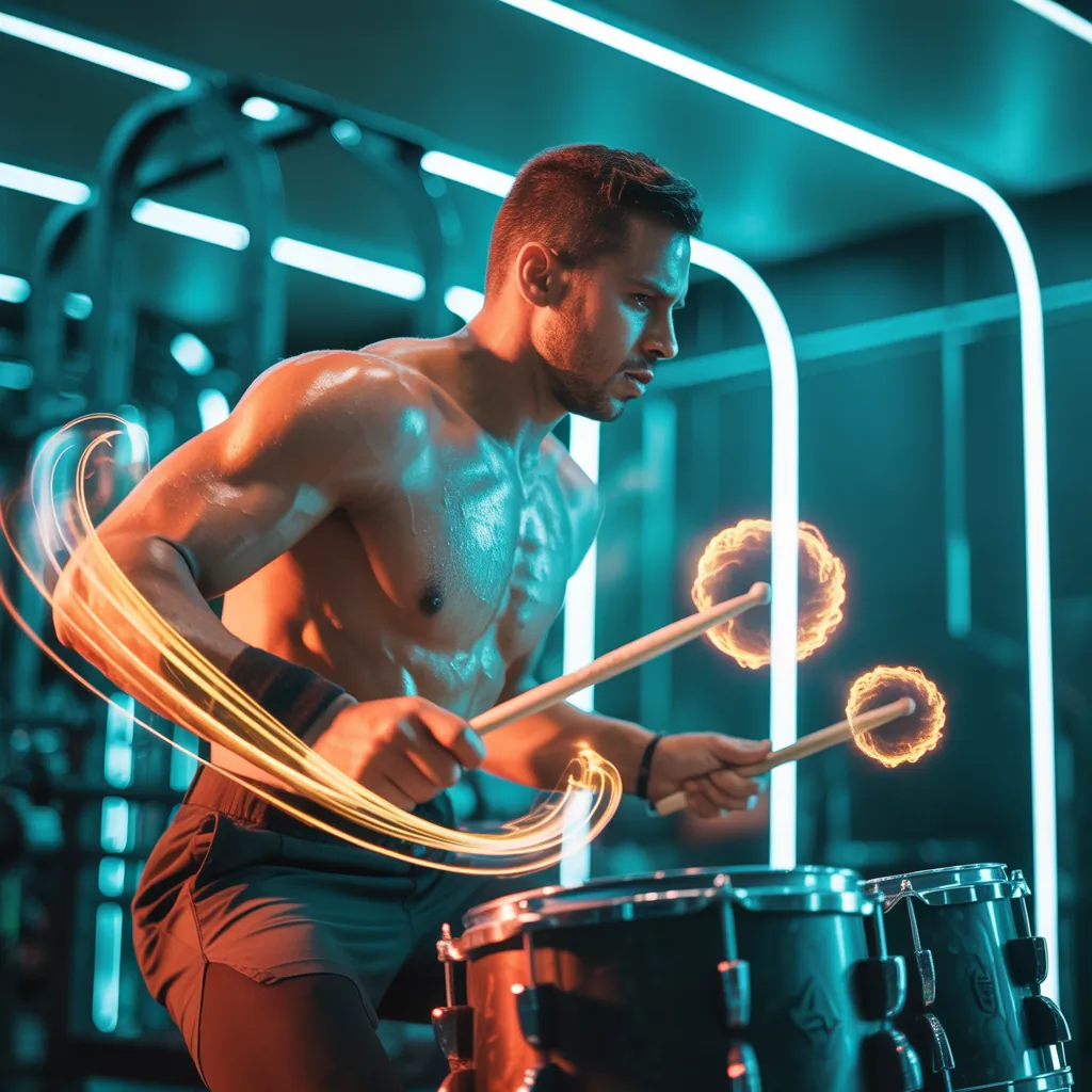 how many calories does drumming burn