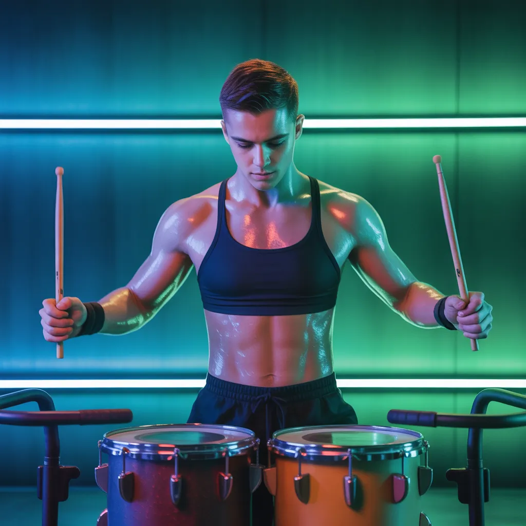 how many calories does drumming burn
