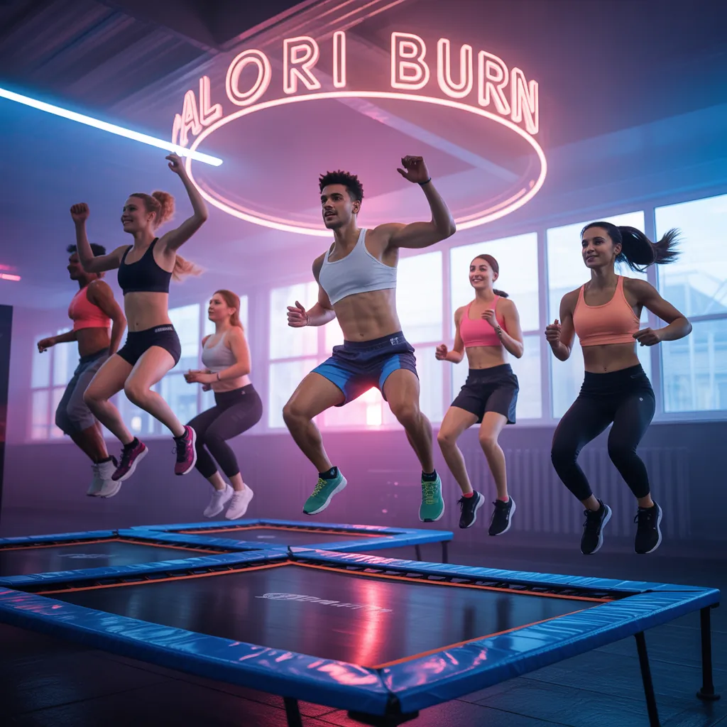 how many calories does jumping on a trampoline burn