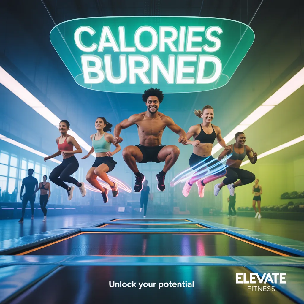 how many calories does jumping on a trampoline burn