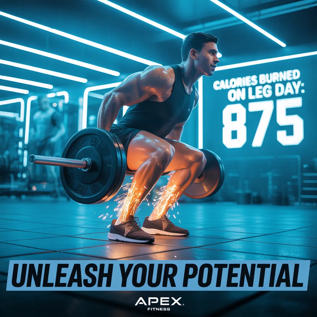 how many calories does leg day burn