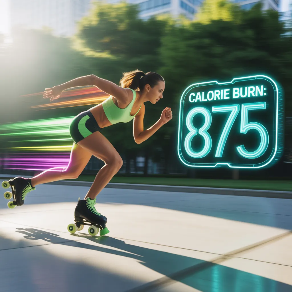 how many calories does roller skating burn