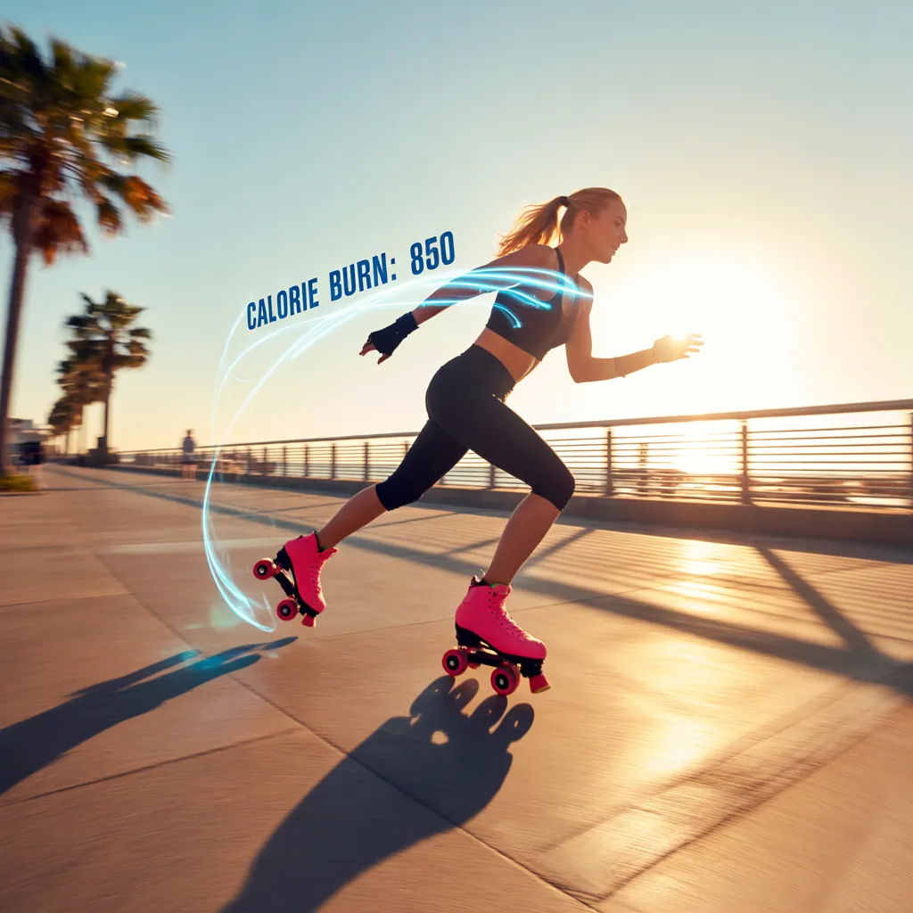 how many calories does roller skating burn
