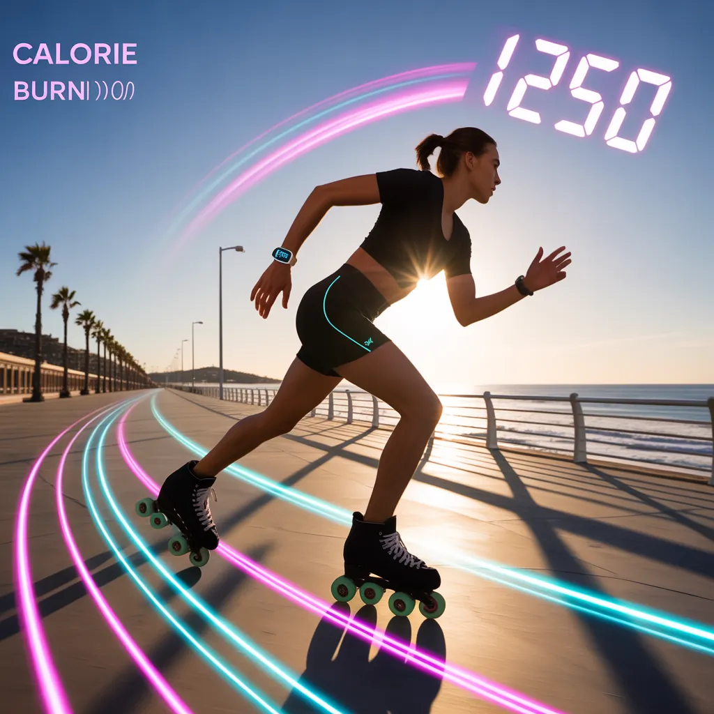 how many calories does roller skating burn