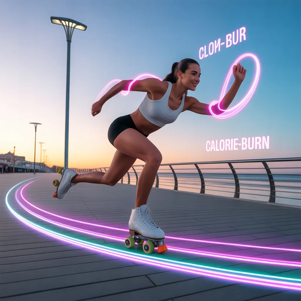how many calories does roller skating burn