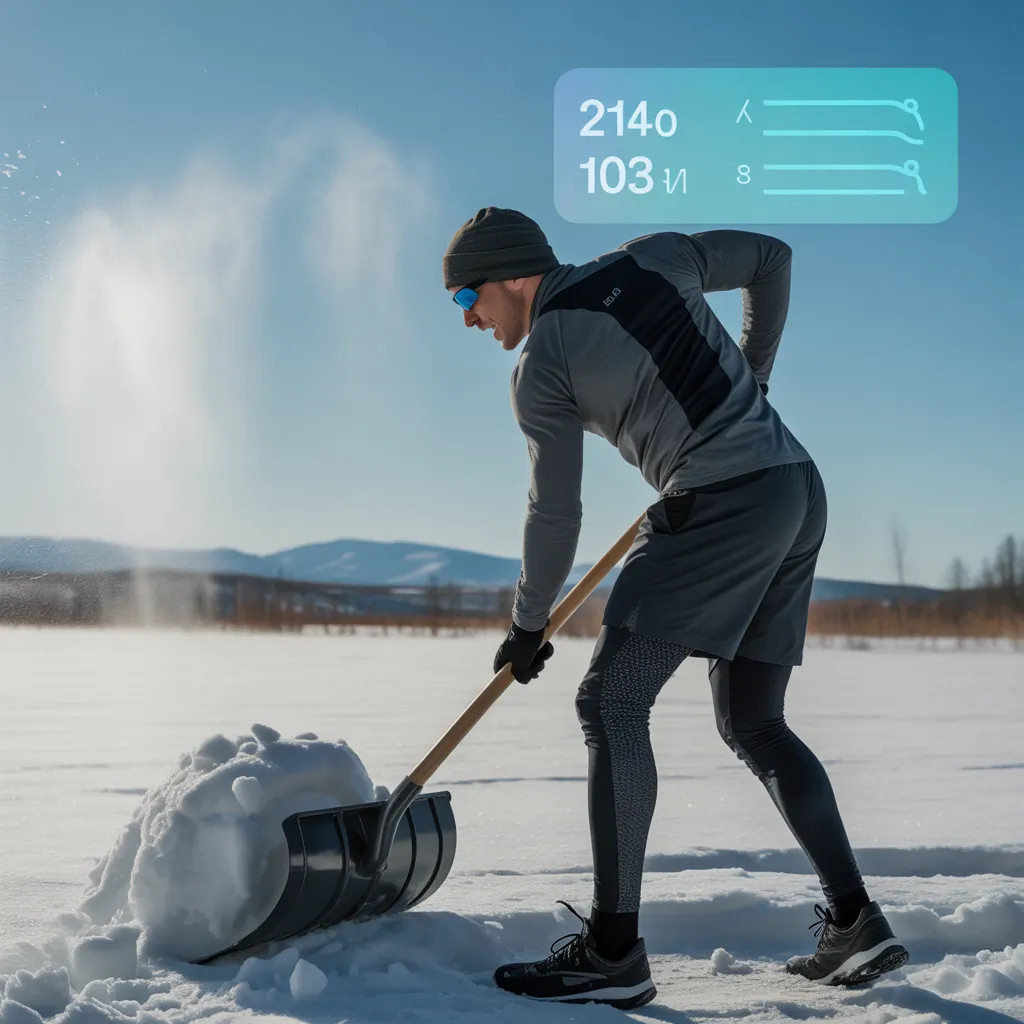 how many calories does shoveling burn