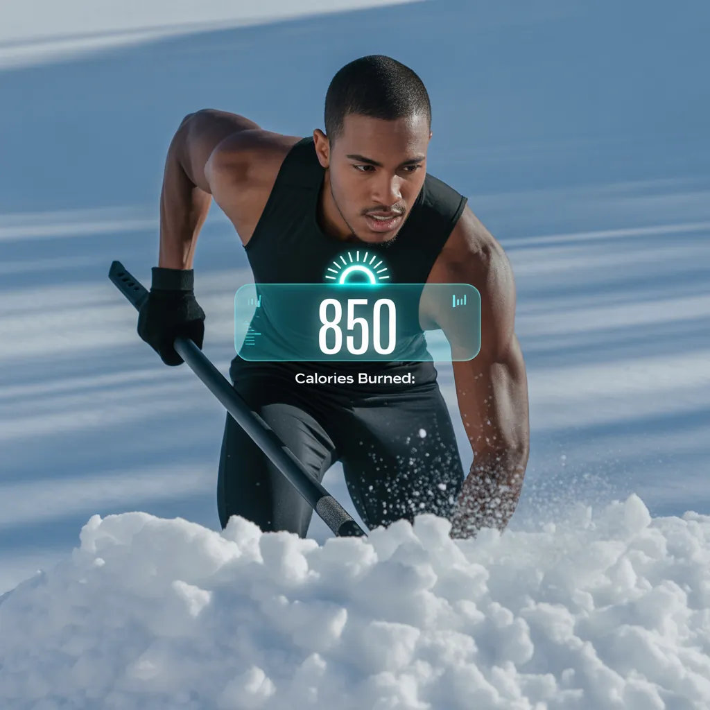 how many calories does shoveling burn