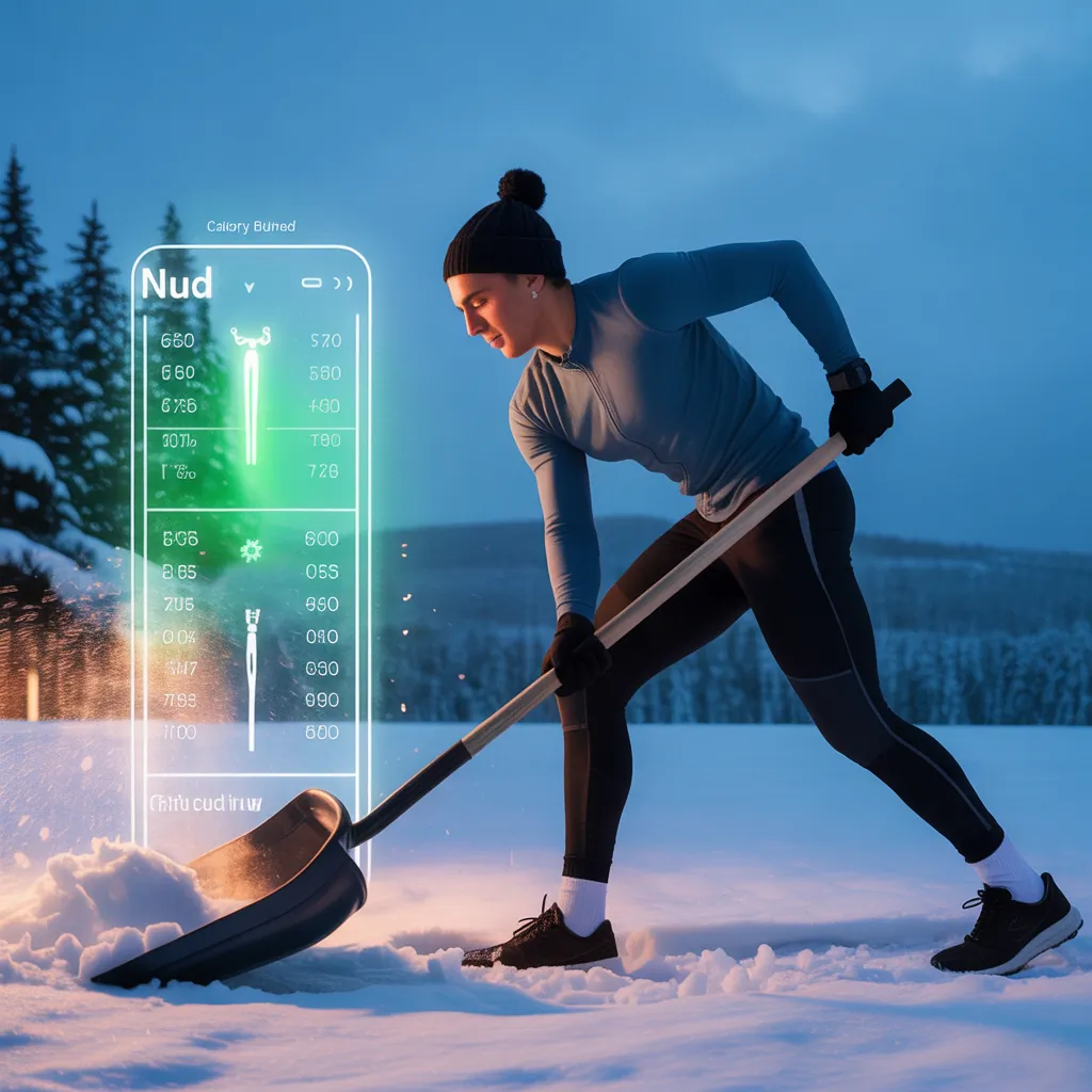 how many calories does shoveling burn