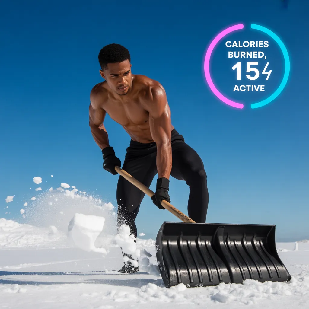 how many calories does shoveling burn