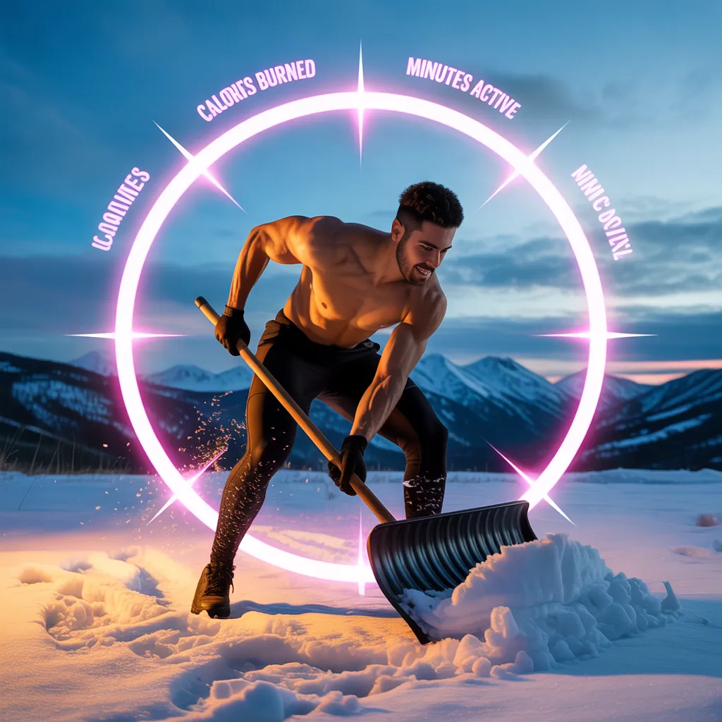 how many calories does shoveling burn