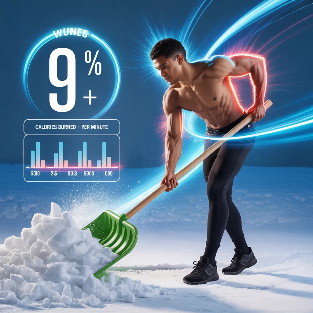 how many calories does shoveling burn